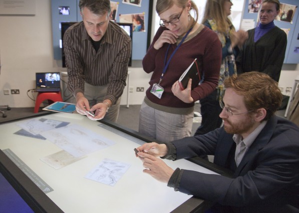 Interactive table at the British Museum